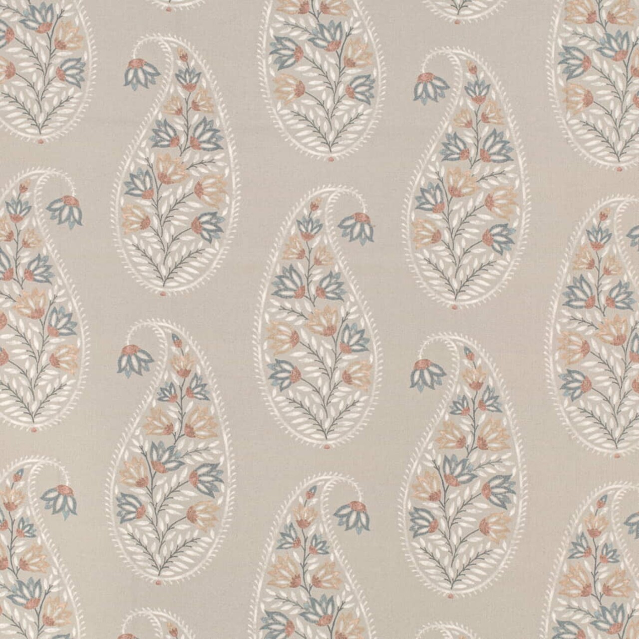 Upholstery Fabric - Beige & Taupe,Grey & Silver Paisley Upholstery Fabric 54 Inches"